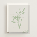 "Helena" - Vellum Overlays in Pistachio by Kate Ahn - Front