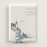 "the cliff" - Vellum Overlays in Periwinkle by Tennie and Co. - Front