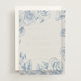 "garden" - Vellum Overlays in Cerulean by Leah Bisch - Front