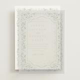 "Delicate Vines" - Vellum Overlays in Periwinkle by Kristen Smith - Front