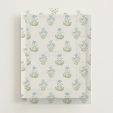 "Patterned florals" - Vellum Overlays in Powder Blue by Creo Study - Front