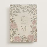 "dancing in the garden" - Vellum Overlays in Blush Meadow by Grae - Vellum with Card