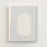 "Aurelia" - Vellum Overlays in Dusty Blue by Janean Hinger - Front
