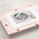 "Stripes and Hearts" - Valentine's Day Cards in Blush by Teju Reval - Detail