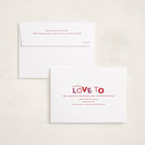"Lots of Love" - Valentine's Day Cards in Fruit Punch by Angela Garrick - FREE Recipient Addressing