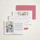 "Corner Heart" - Valentine's Day Cards in Opal by Emily Betts - Back of Card Options