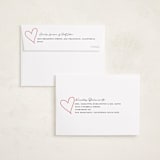"Corner Heart" - Valentine's Day Cards in Opal by Emily Betts - FREE Recipient Addressing