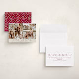 "Holiday Photo Grid" - Valentine's Day Cards in Burgundy by Kimberly Morgan - Assembled