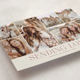 "Holiday Photo Grid" - Valentine's Day Cards in Burgundy by Kimberly Morgan - Detail