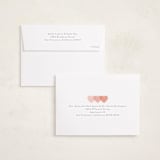 "Love Hearts" - Valentine's Day Cards in Peach by Hudson meet Rose - FREE Recipient Addressing