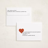 "Mod Heart" - Valentine's Day Cards in Cherry by Ekko Studio - FREE Recipient Addressing