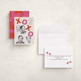 "Topsy Turvy XO" - Valentine's Day Cards in Strawberry by Maria Alou - Assembled