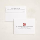 "Modern Grid" - Valentine's Day Cards in Cherry by Kelly Watkins - FREE Recipient Addressing