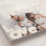 "Big Type" - Valentine's Day Cards in Cream by Baumbirdy - Detail