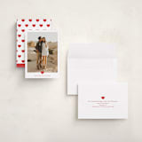 "Minimal heart" - Valentine's Day Cards in Strawberry by Stacey Meacham - Assembled