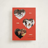 "ThreeHearts" - Valentine's Day Cards in Cherry by Ani Somi - Front