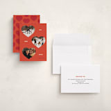 "ThreeHearts" - Valentine's Day Cards in Cherry by Ani Somi - Assembled