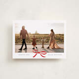 "Crimson Bow" - Valentine's Day Cards in Crimson by Olivia Kanaley Inman - Front