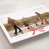 "Crimson Bow" - Valentine's Day Cards in Crimson by Olivia Kanaley Inman - Detail