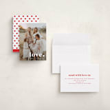 "love period" - Valentine's Day Cards in Cotton by Stacey Meacham - Assembled