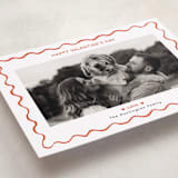 "handdrawn wavy border" - Valentine's Day Cards in Cotton by Cass Loh - Detail