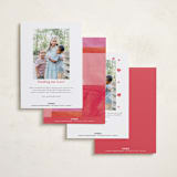 "Biggest Heart" - Valentine's Day Cards in Cherry by Pixel and Hank - Back of Card Options