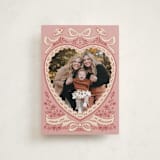 "Vintage Heart" - Valentine's Day Cards in Dusty Rose by Jenna Holcomb - Front