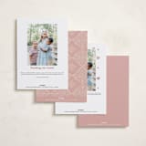 "Vintage Heart" - Valentine's Day Cards in Dusty Rose by Jenna Holcomb - Back of Card Options