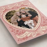 "Vintage Heart" - Valentine's Day Cards in Dusty Rose by Jenna Holcomb - Detail