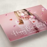 "Sweet Script" - Valentine's Day Cards in White Chocolate by Hooray Creative - Detail