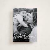 "Ribbon script" - Valentine's Day Cards in Snow by Lea Delaveris - Front