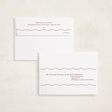 "Modern Squiggle Frame" - Valentine's Day Cards in Snow by Danielle Nakashima - FREE Recipient Addressing