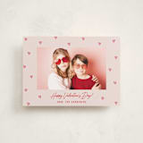 "Handdrawn Scattered Hearts" - Valentine's Day Cards in Blush by Hooray Creative - Front