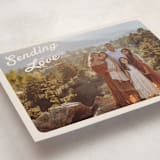 "Vintage Postcard" - Valentine's Day Cards in Buttercream by Morgan Kendall - Detail