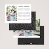 "Love Linear" - Valentine's Day Cards in Snow by Melanie Severin - Back of Card Options