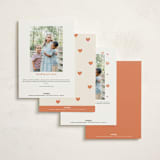 "Heart Map" - Valentine's Day Cards in Blush by Heather Francisco - Back of Card Options