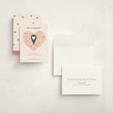 "Heart Map" - Valentine's Day Cards in Blush by Heather Francisco - Assembled