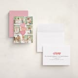 "Stacked Hearts" - Valentine's Day Cards in Watermelon by Jill Means - Assembled