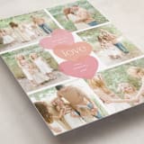 "Stacked Hearts" - Valentine's Day Cards in Watermelon by Jill Means - Detail