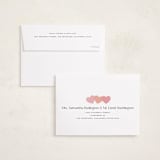 "Stacked Hearts" - Valentine's Day Cards in Watermelon by Jill Means - FREE Recipient Addressing