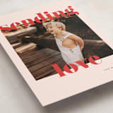 "Joyful & Bright" - Valentine's Day Cards in Tomato by Angela Thompson - Detail