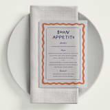 "Italian Whimsy" - Vellum Menus in Tomato by Carmia Jordaan - In Use