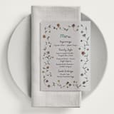 "Garden's Edge" - Vellum Menus in Meadow by Cass Loh - In Use