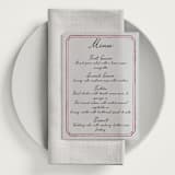 "Handwritten" - Vellum Menus in Wine by Cass Loh - In Use