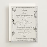 "Puglia" - Vellum Menus in Rock by Pati Cascino - Front
