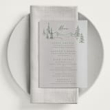 "Paradise" - Vellum Menus in Snowdrop by Petra Kern - In Use