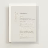 "kouignette" - Vellum Menus in Sand by chocomocacino - Front