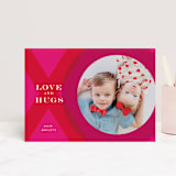 "XO Photo Frame" - Valentine's Day Cards in Magenta by Penny Eversole - Front