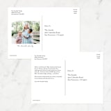 "XO Photo Frame" - Valentine's Day Cards in Magenta by Penny Eversole - Back of Card Options