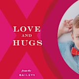 "XO Photo Frame" - Valentine's Day Cards in Magenta by Penny Eversole - Detail